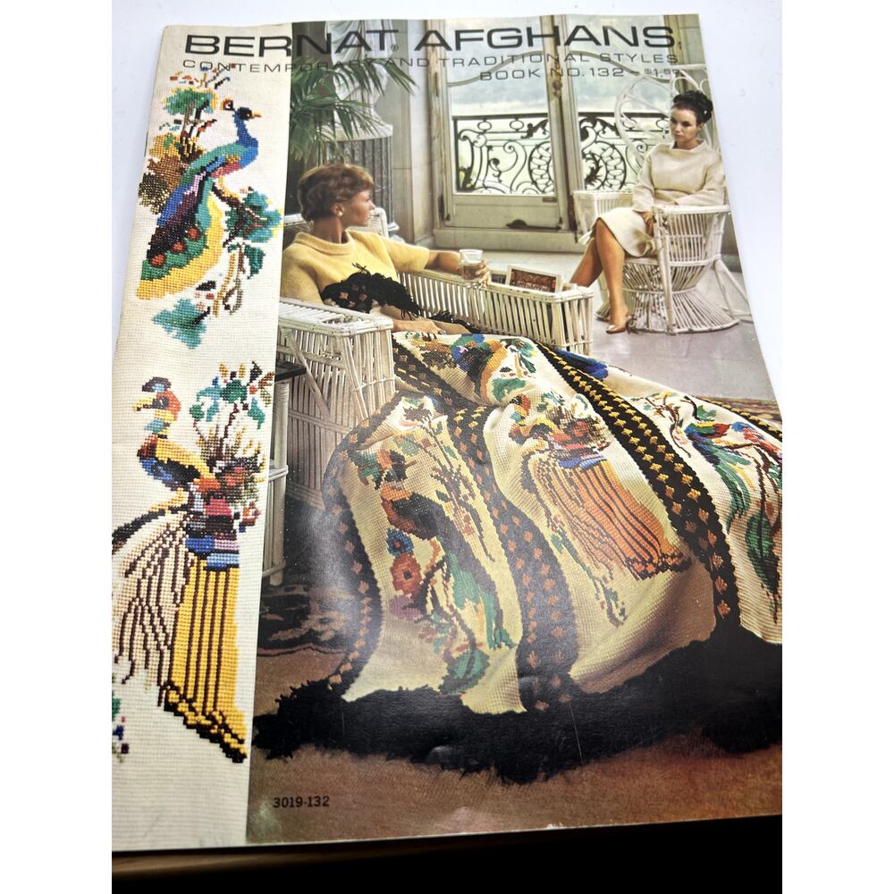 Bernat Afghans Contemporary and Traditional Styles Book # 132